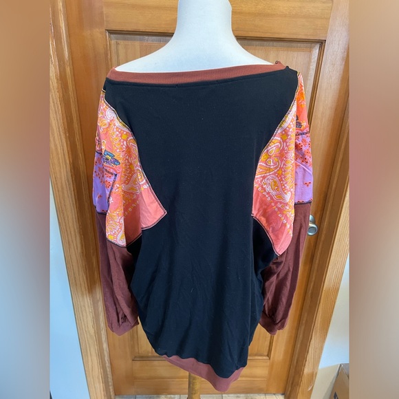 We the Free mixed material long sleeve tee - Picture 2 of 5